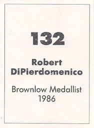 1990 Select AFL Stickers #132 Robert DiPierdomenico Back